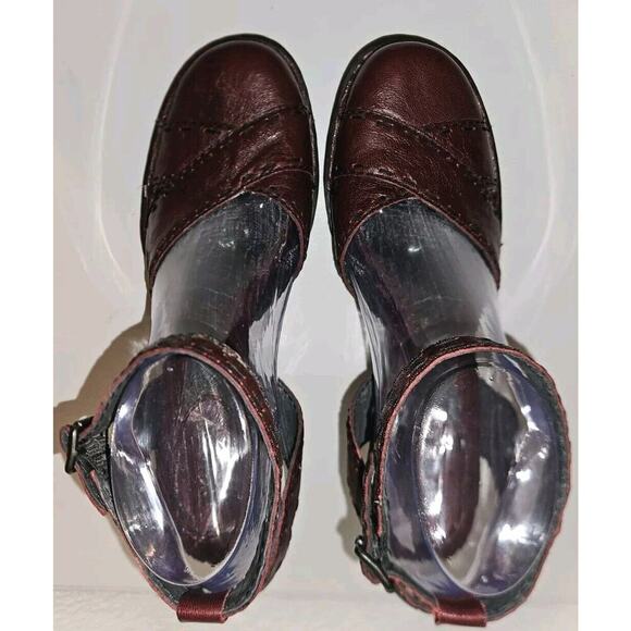 Born Ankle Strap Heel Bordeaux Size 9 - Picture 8 of 11